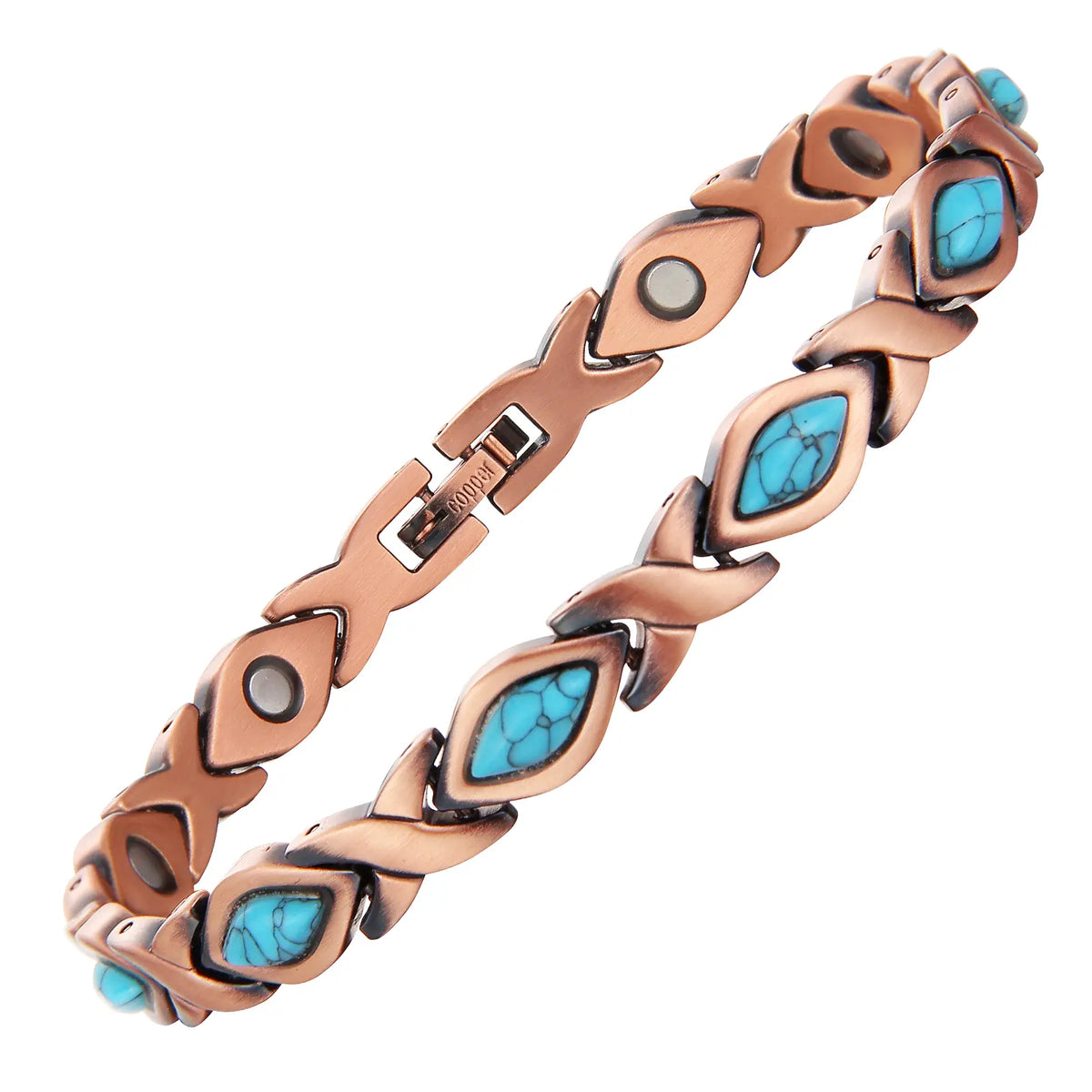 Magnetic Copper Anklet for Women 99.9% Pure Copper 3500Gauss Neodymium Magnets Adjustable Hypoallergenic Anniversary Jewelry Gift