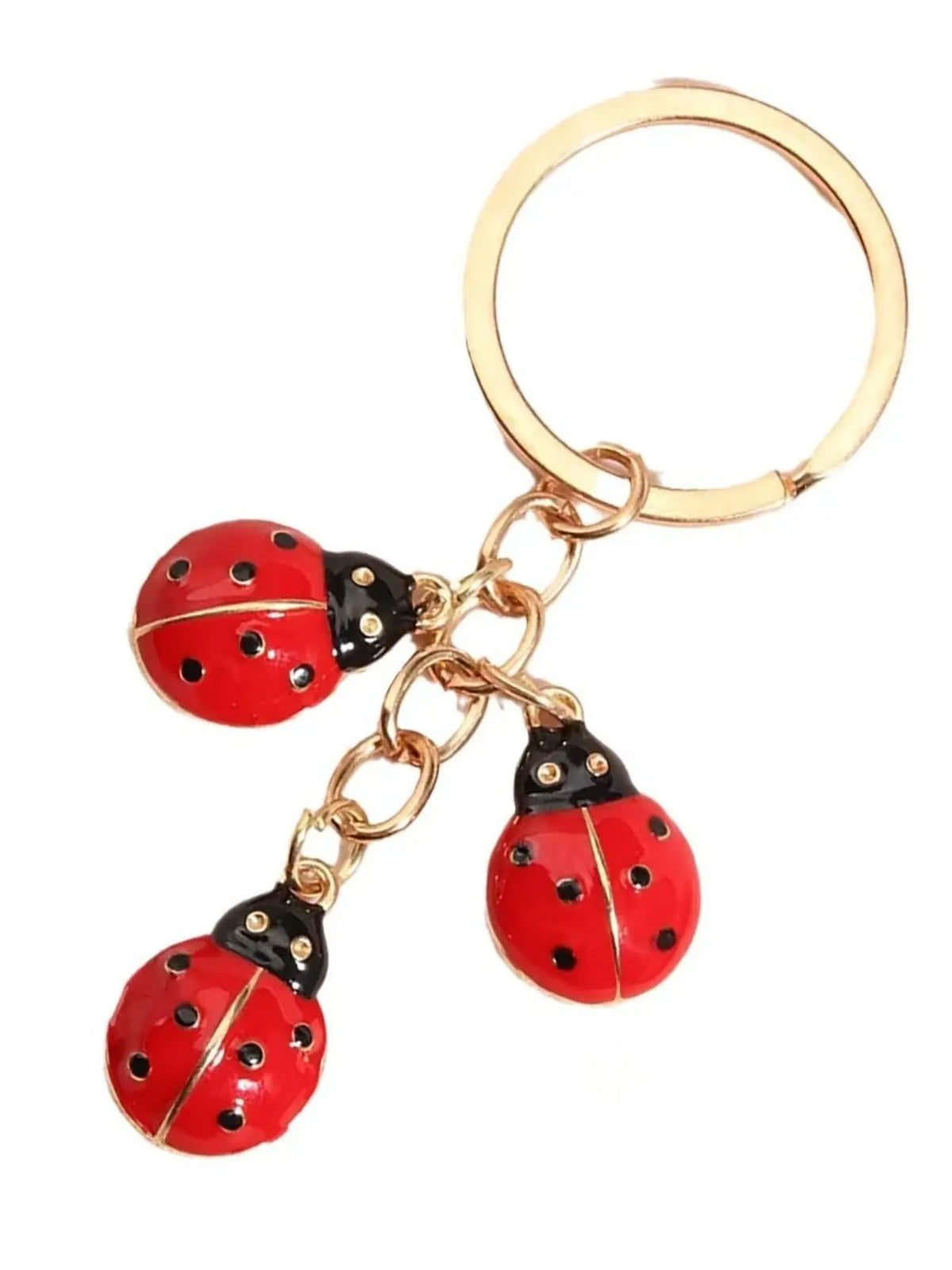 Cute Ladybug Kawaii Keychain, Oil Drop Metal Bag Charm, Girly Simple Pendant, Creative Bag Decoration Accessory for Women & Girls Cute Keychains