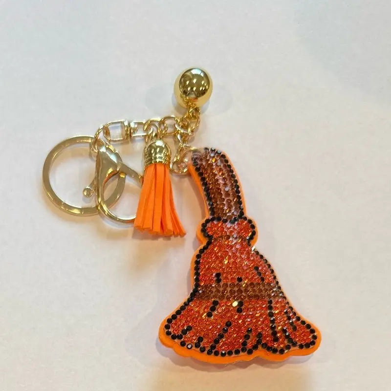 LGS Charms - Halloween and Autumn - Rhinestone Keychain for Zippy Bag Fashion Accessory with Tassel