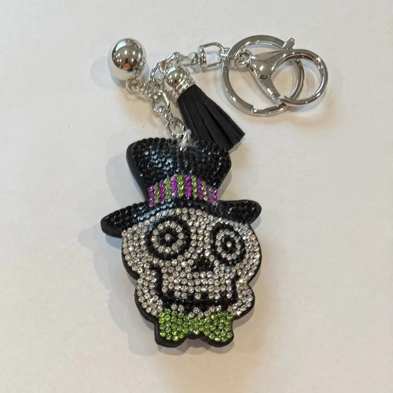 LGS Charms - Halloween and Autumn - Rhinestone Keychain for Zippy Bag Fashion Accessory with Tassel