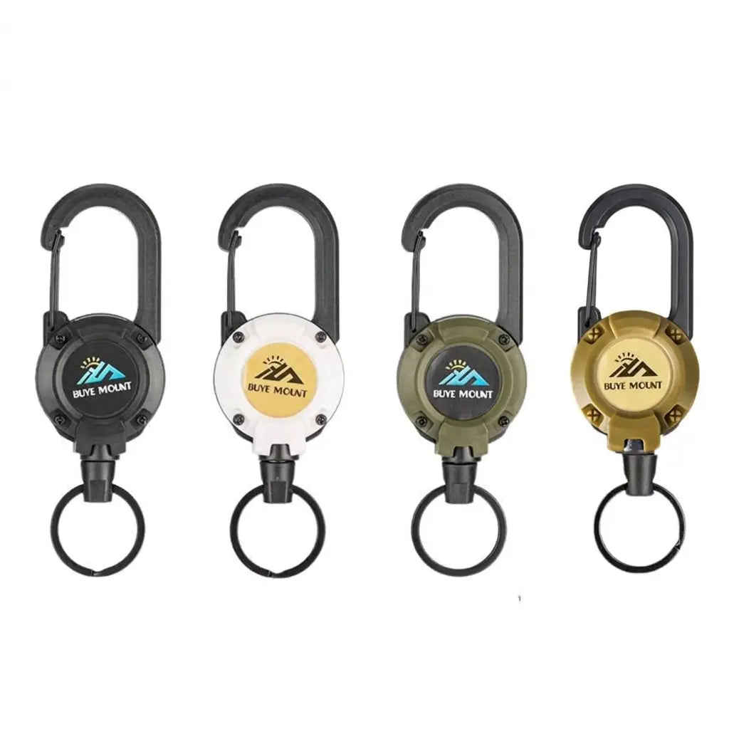 Multifunctional Keychain Clip, Retractable Steel Cable, Anti-Loss Fishing Gear Accessory, High Elasticity Fast Hang, Lightweight Keychain, Multi Purpose Keychain
