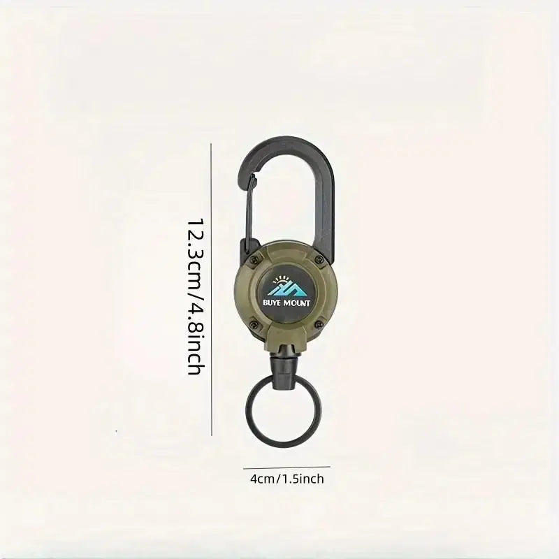 Multifunctional Keychain Clip, Retractable Steel Cable, Anti-Loss Fishing Gear Accessory, High Elasticity Fast Hang, Lightweight Keychain, Multi Purpose Keychain