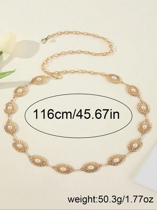 Women's Vintage Layered Waist Chain, Boho Style Vintage Chic Body Jewelry for Party, Daily Clothing Decor, Trendy All-match & Exquisite Jewelry for Birthday Gift, Body Chains, Body Jewellery