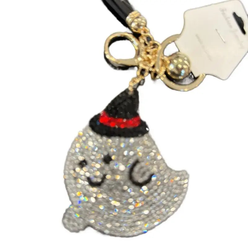 LGS Charms - Halloween and Autumn - Rhinestone Keychain for Zippy Bag Fashion Accessory with Tassel