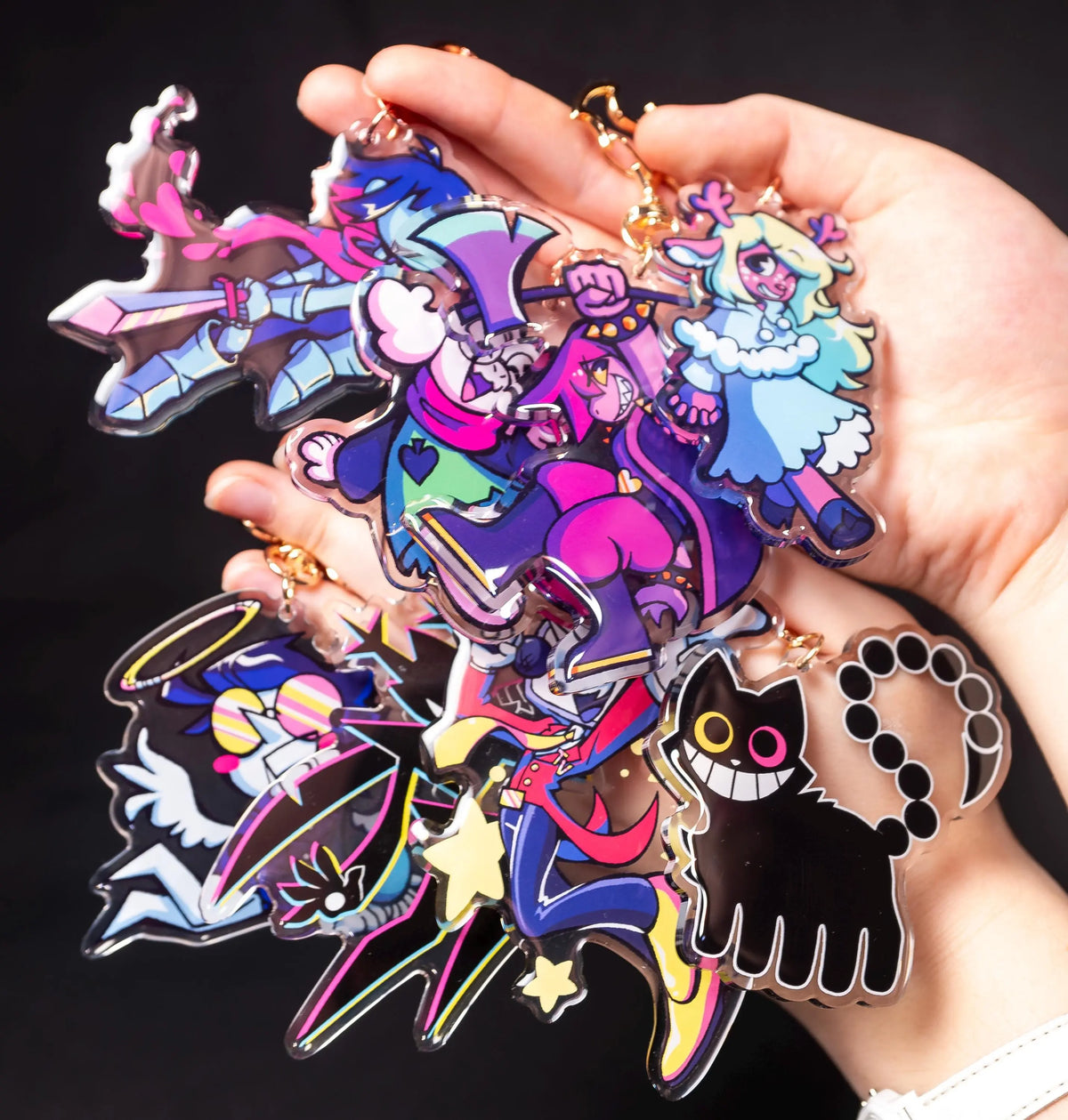 Deltarune Acrylic Keychains | Double - sided Keychain Keychain Series