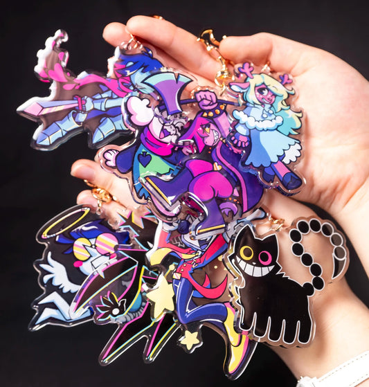 Deltarune Acrylic Keychains | Double - sided Keychain Keychain Series