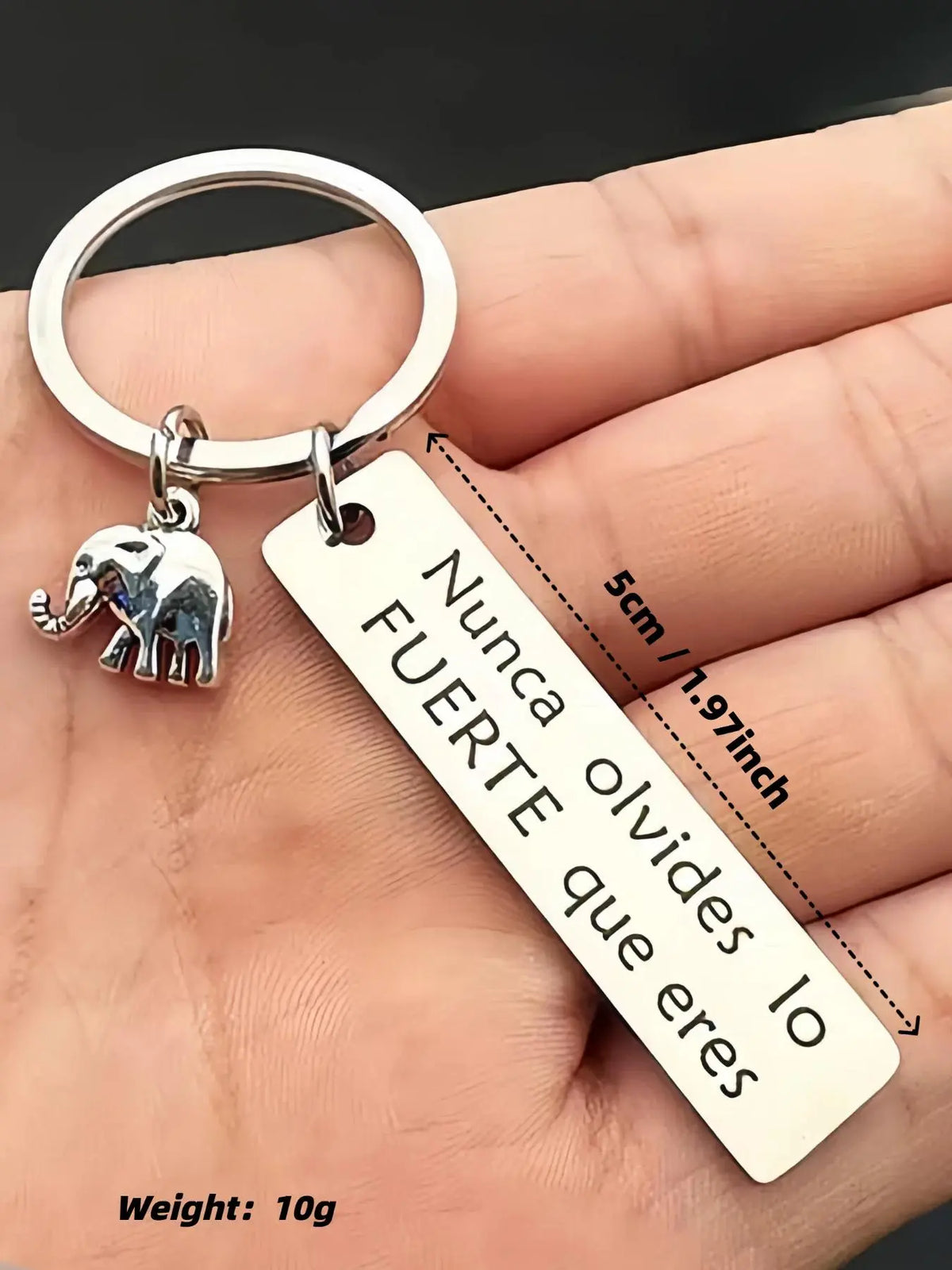 Elephant Design Keychain, Stainless Steel Keychain for Men & Women, Fashion Accessories for Daily Use, Trendy All-match & Exquisite Keychain for Birthday Gift, Fashionable Alloy Keychain, Stylish Keychain