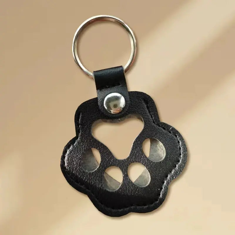 Small Pet Memorial 2-in-1 Leather Fur Holder Charm - Handmade Heart Keychain, Buckle, Durable Lightweight The Memory Keeper with Photo Slot for Cat/Dog Fur Lovers (Everyday Commemorative Gift)