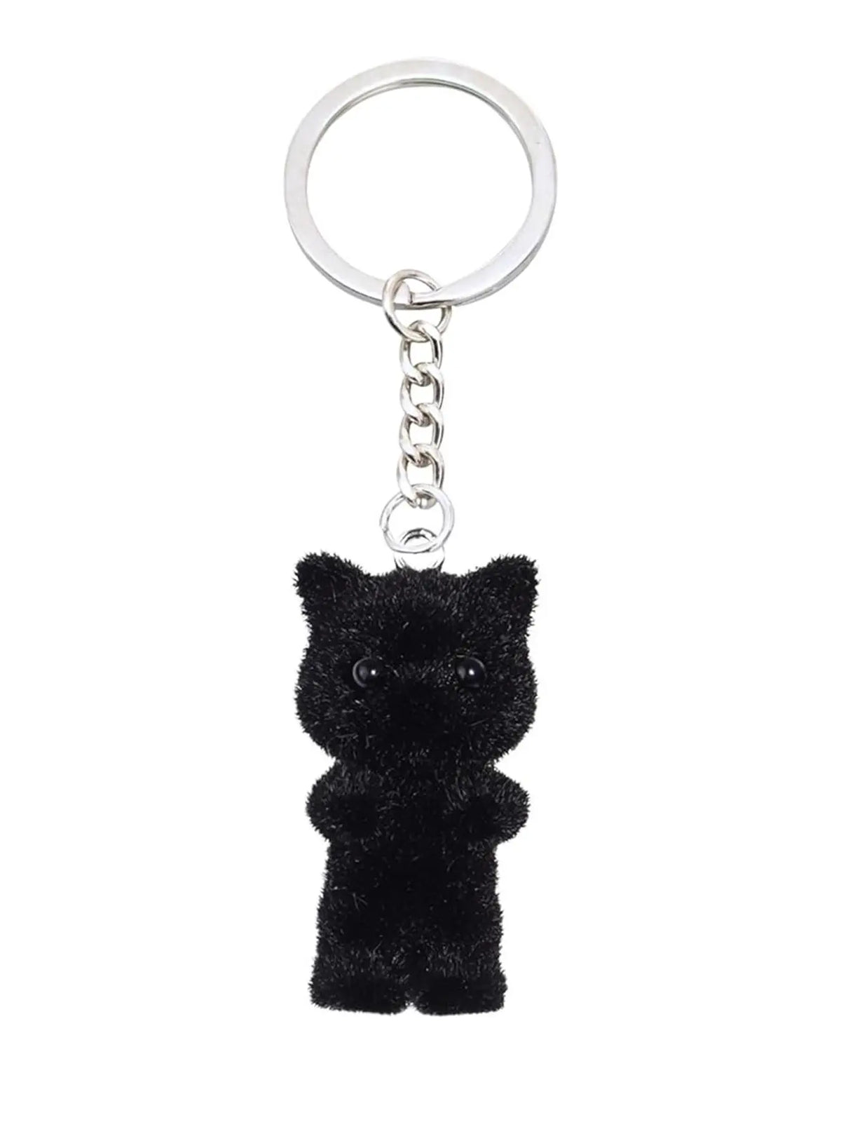 Cute Cat Design Keychain, Fuzzy Keychain, Trendy Cute Keychain, Cute Keychain Accessory for Car Keys for Women & Men, Fashion Accessories for Bag Backpack Wallet Pendants Decor