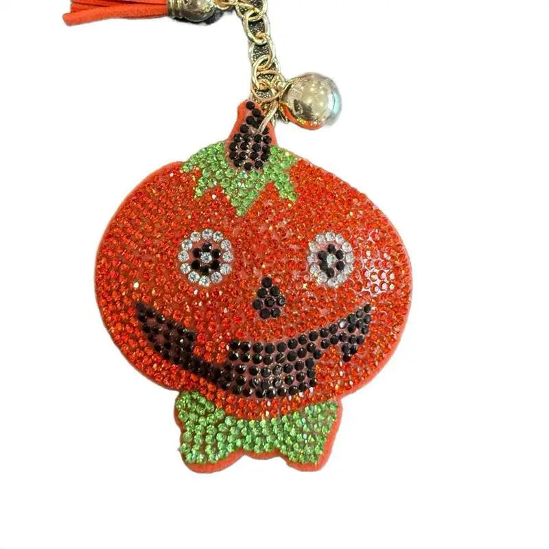 LGS Charms - Halloween and Autumn - Rhinestone Keychain for Zippy Bag Fashion Accessory with Tassel