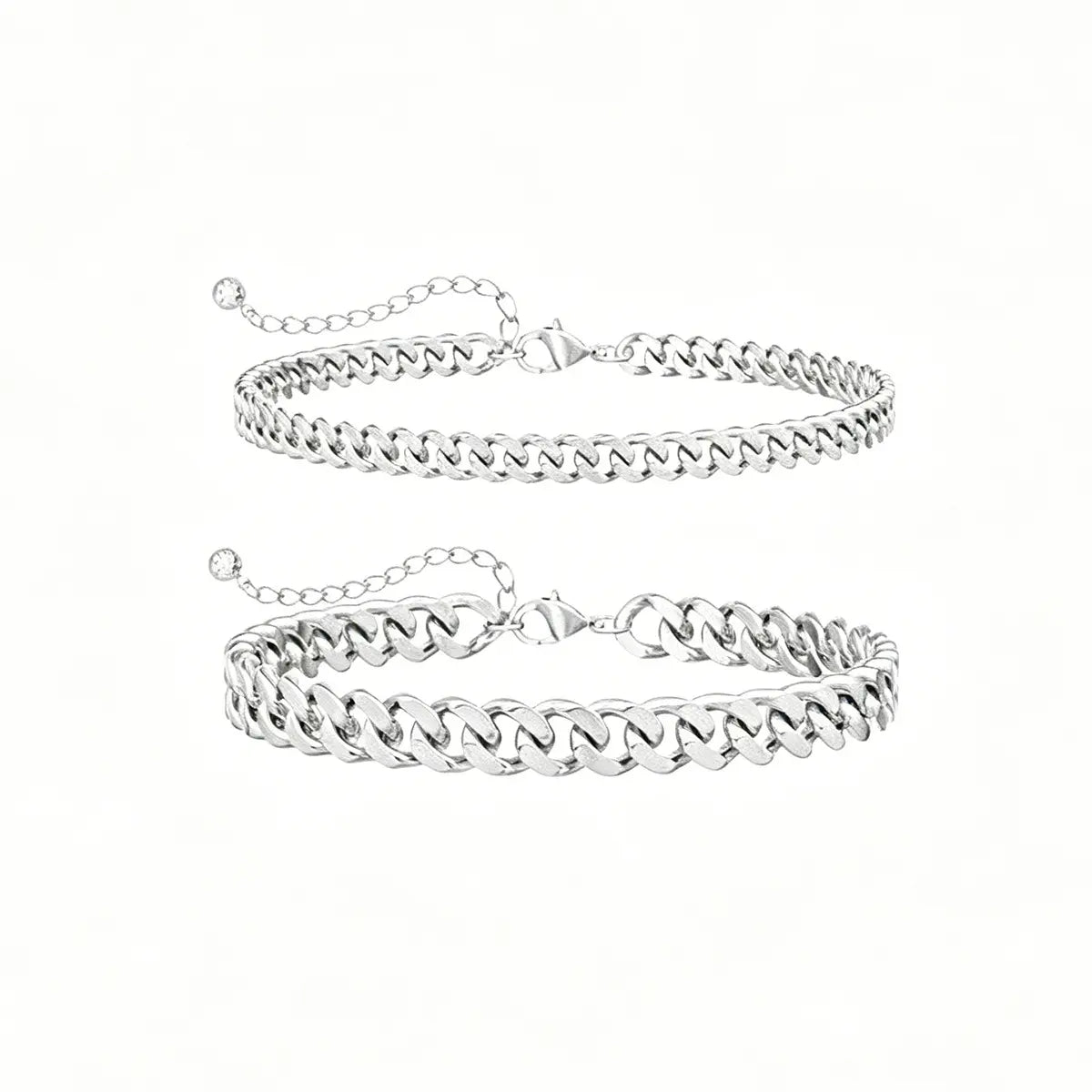 Layered Boho Ankle Bracelet Stacking Set - Unisex Adjustable Metal Bold Cuban-Dainty Chain Anklets for Women, Trendy, Wearable, Fashionable Accessories, All-Match Beach-Casual Foot Jewelry