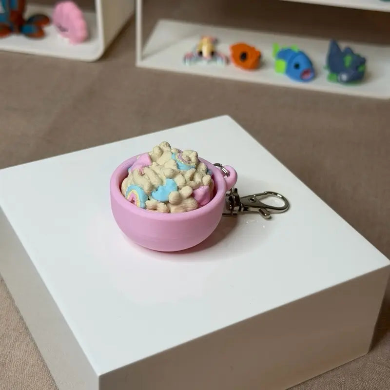 Customizable Fidget Keychains & Desktop Decor - Clicky, Soft, Silent Holiday & Everyday Themed Clickers & Keychain Accessories (Bundles Available)
